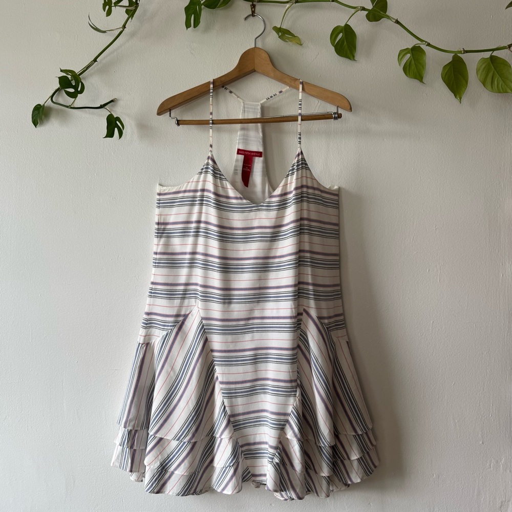 Saks Fifth Avenue Striped Dress Size L